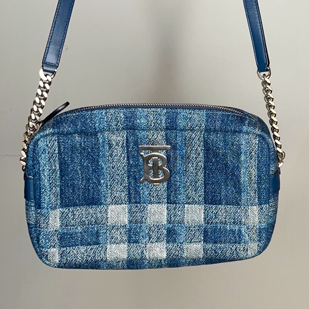 Burberry Lola Small Blue Denim Camera Bag